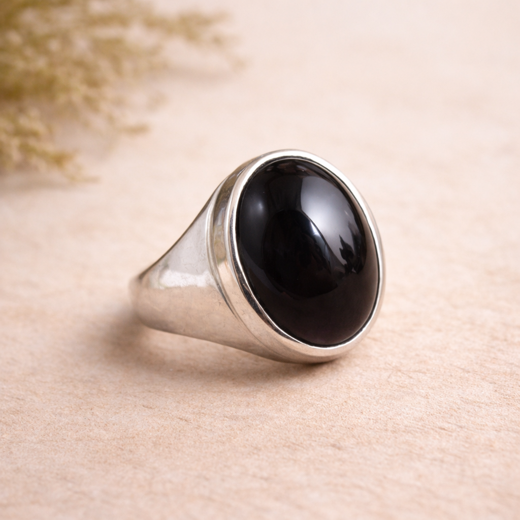 Black Onyx Ring, Men’s Ring